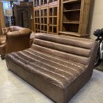 Timothy Oulton Shabby Üçlü Deri Koltuk