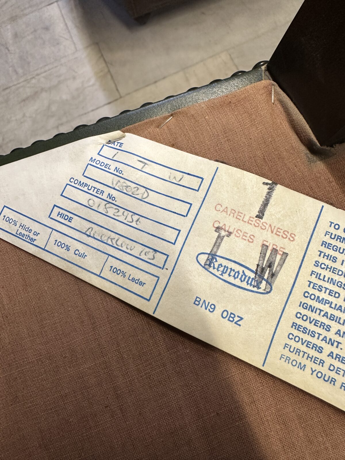 Reprodux İngiliz Deri Çift Berjer - Görsel 7