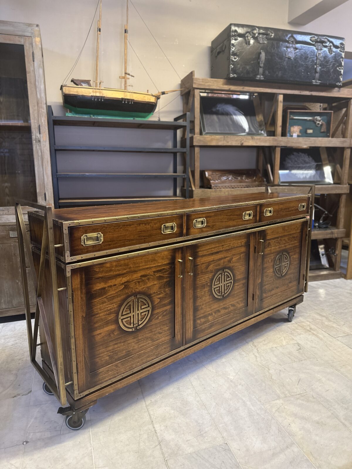 SHERWOOD LOFT KOLEKSİYONU AHŞAP KONSOL - Görsel 1