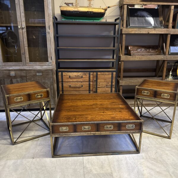 Sherwood Loft Koleksiyonu Pirinç Sehpa Takımı