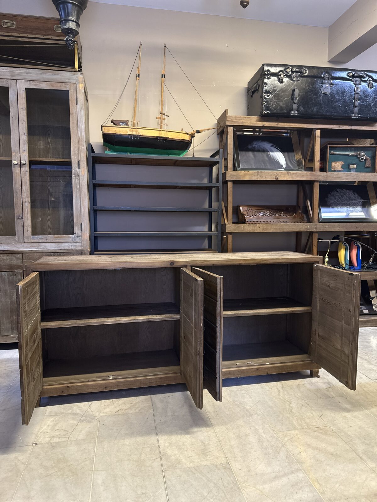 Mudo Rustik Ahşap Kapaklı Konsol - Görsel 2