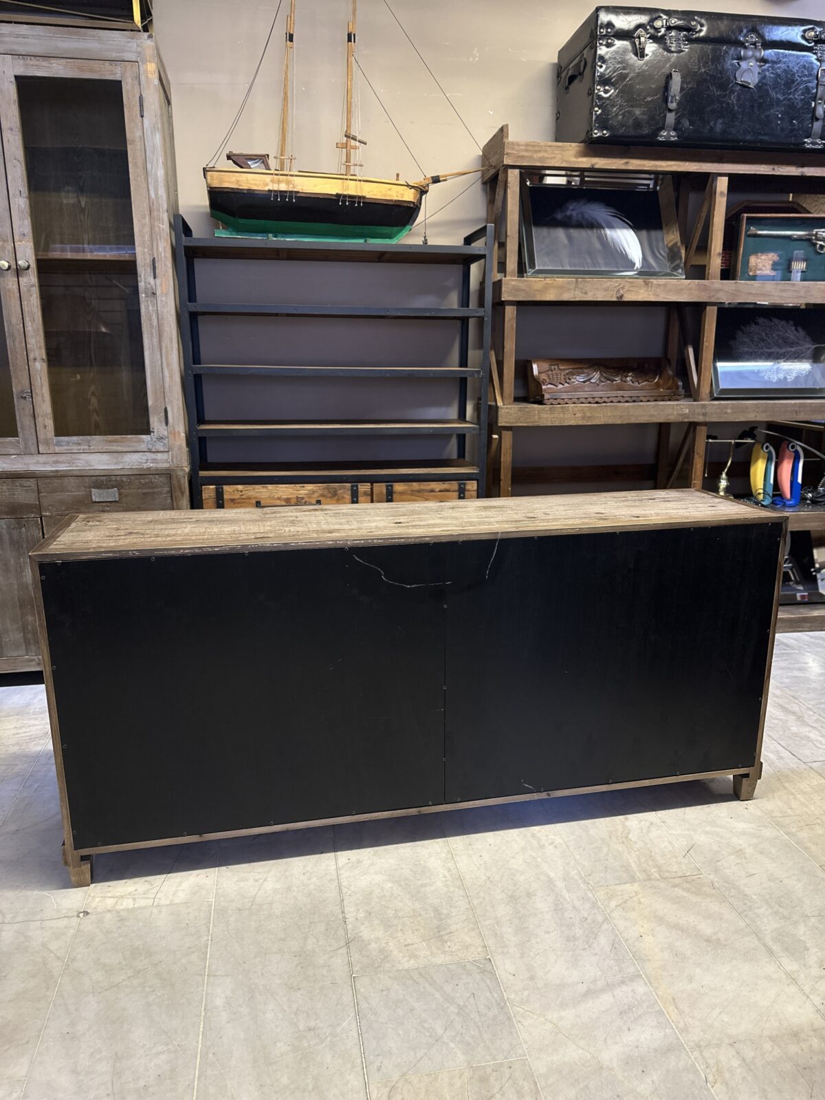 Mudo Rustik Ahşap Kapaklı Konsol - Görsel 4