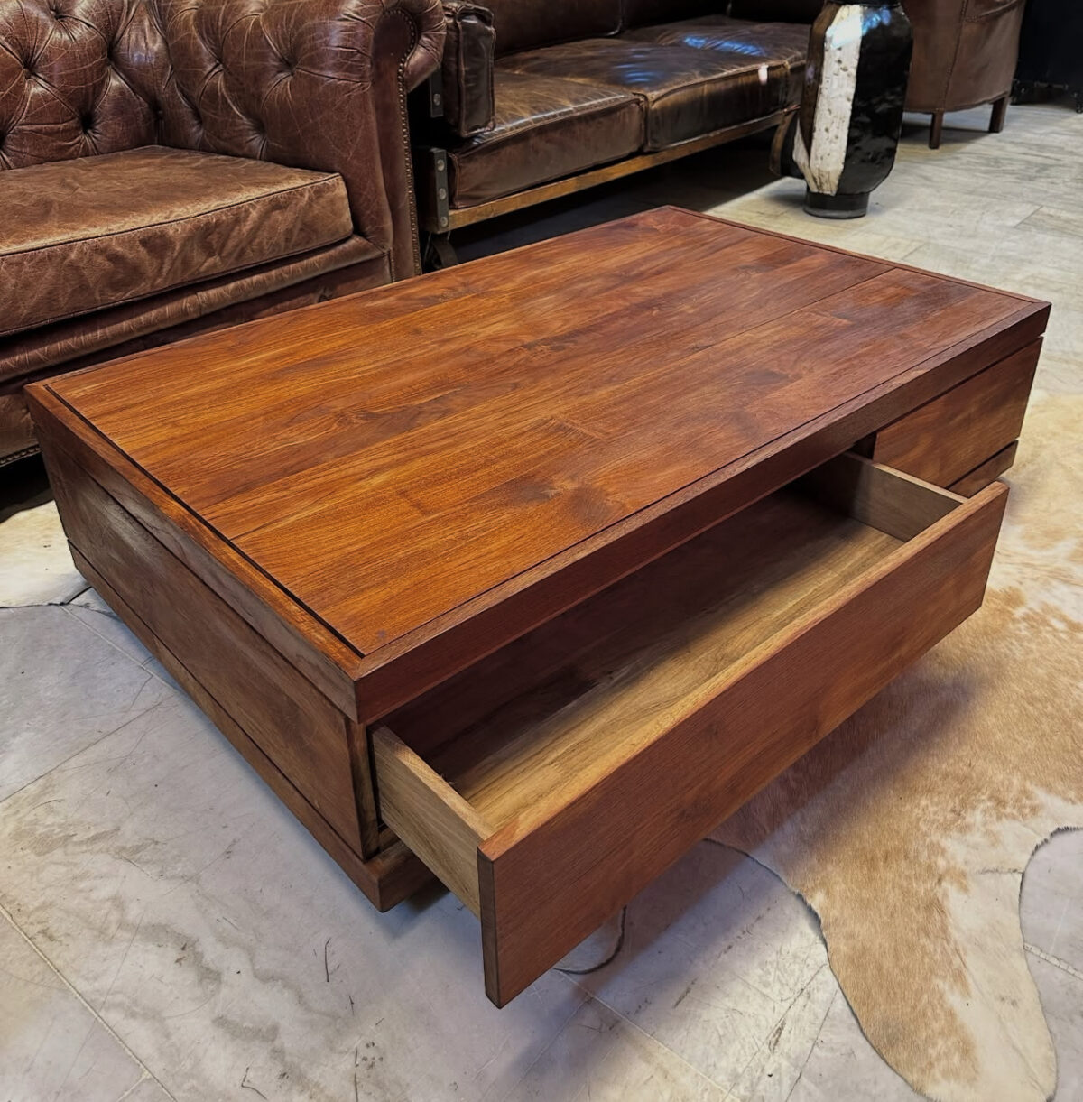 Mudo Tik Ağacı Orta Sehpa - Görsel 3