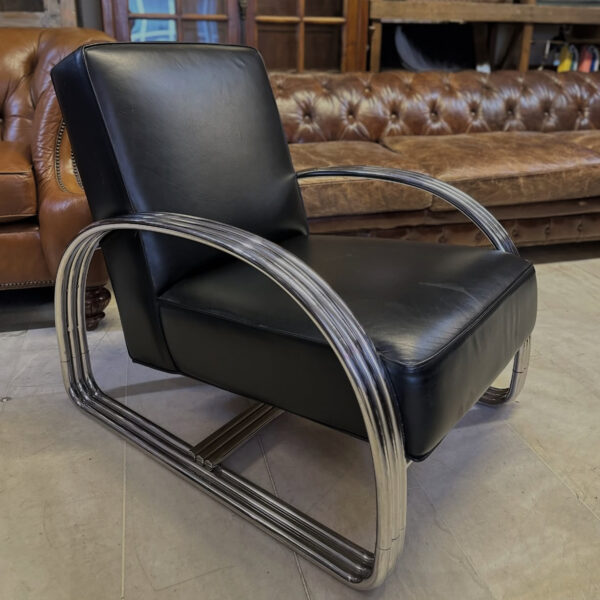 Bretz Hudson Street Krom Deri Berjer