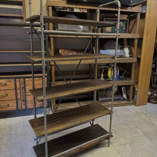 Mudo endüstriyel ahşap kitaplık