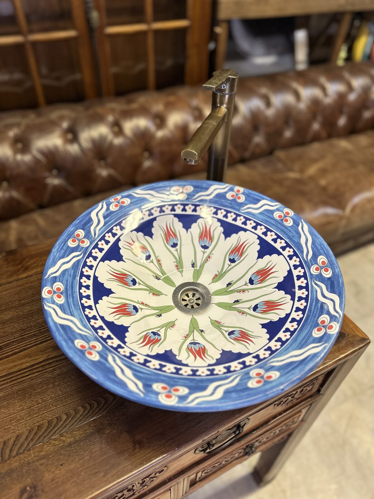 Antik Çin Qing Hanedanı ahşap konsol - Görsel 3