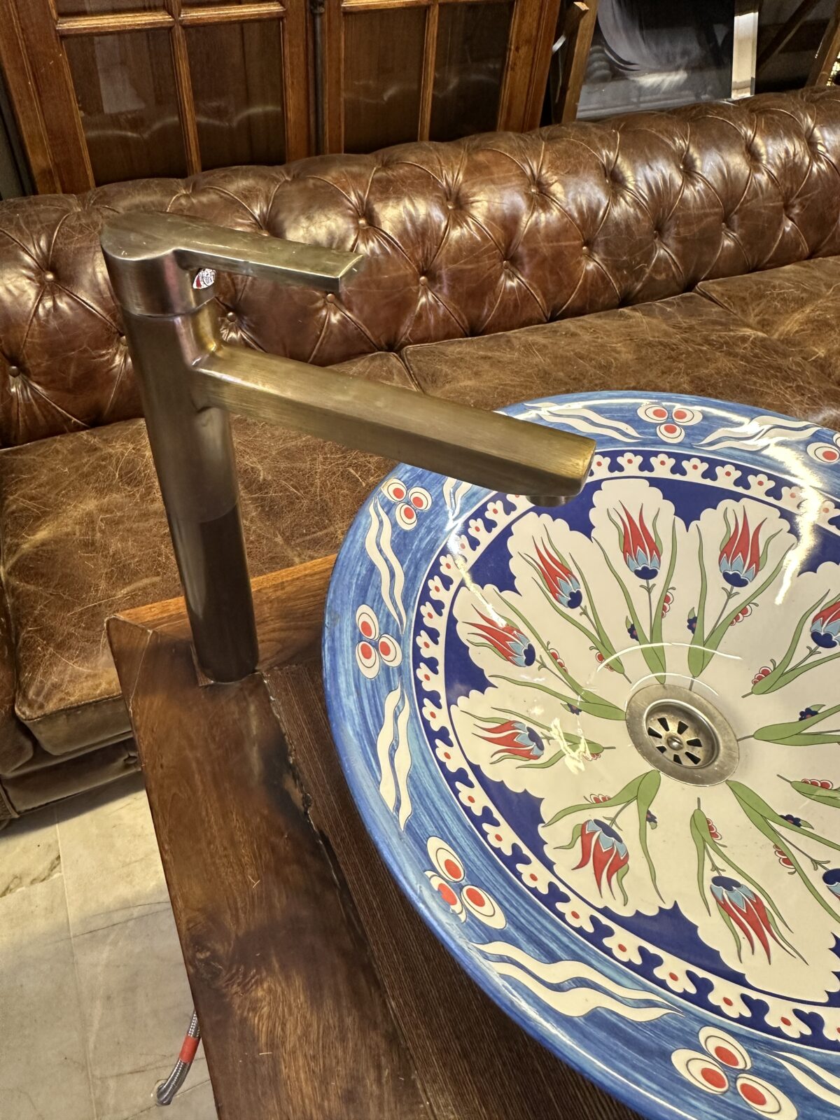 Antik Çin Qing Hanedanı ahşap konsol - Görsel 6