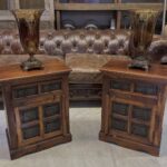 Kervan Sisam ağacı çift komodin