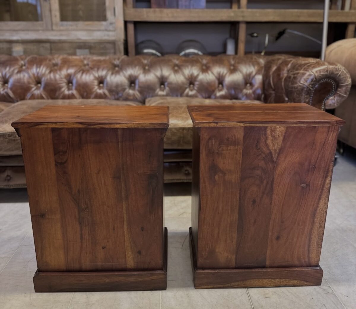 Kervan Sisam ağacı çift komodin - Görsel 3