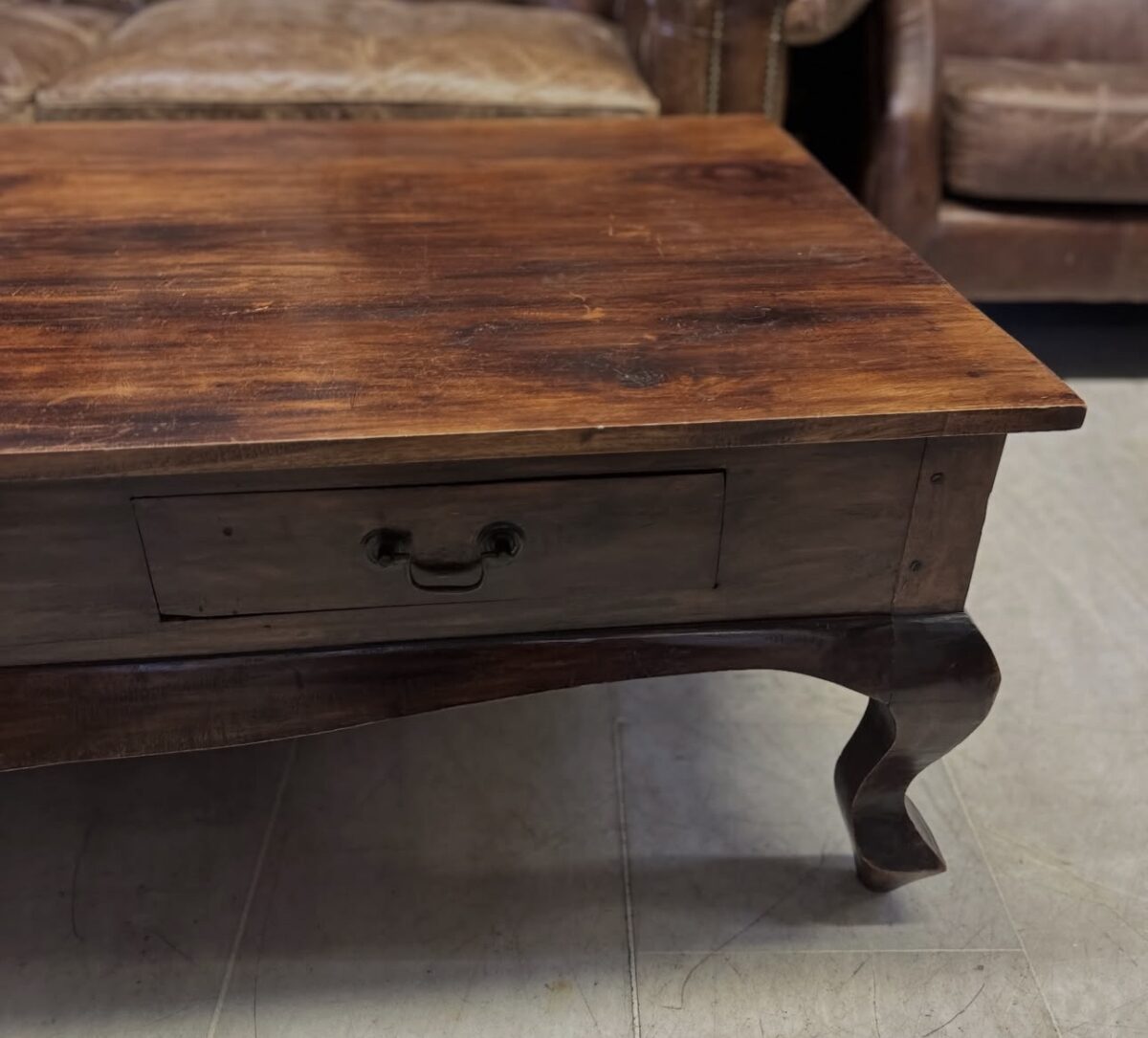 Kervan ahşap orta sehpa - Görsel 5