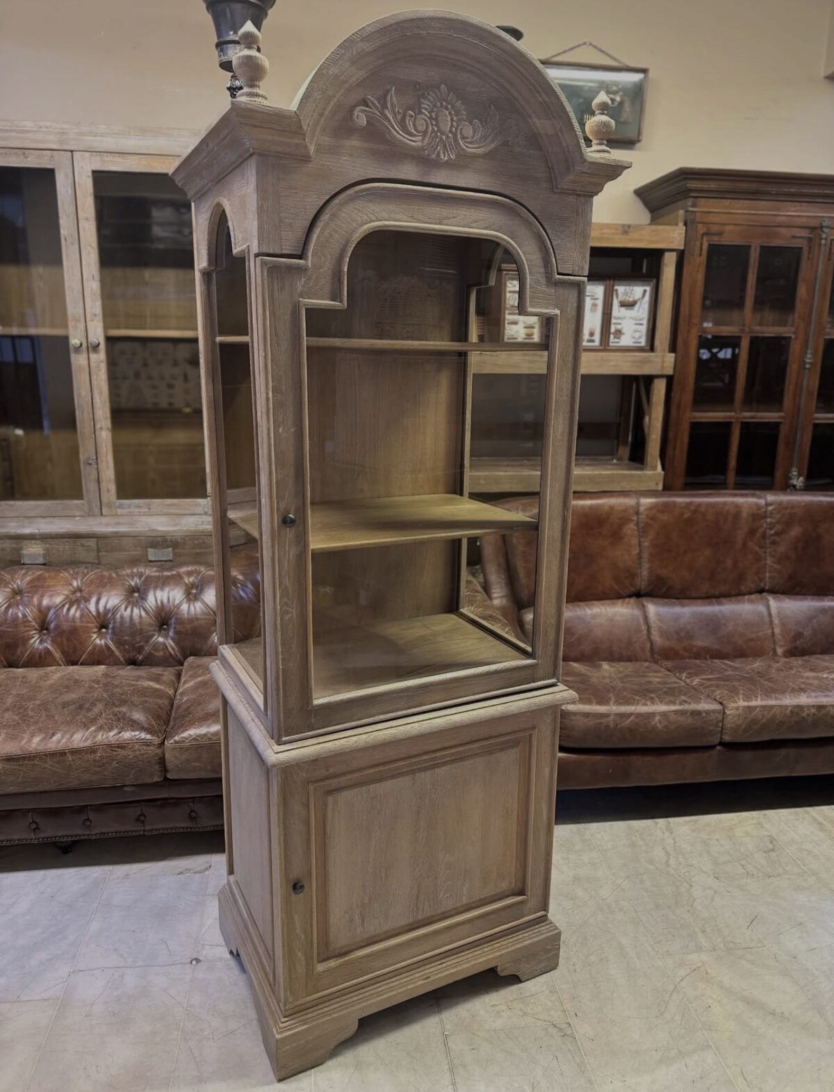 Mudo naturel meşe ağacı büfe - Görsel 1