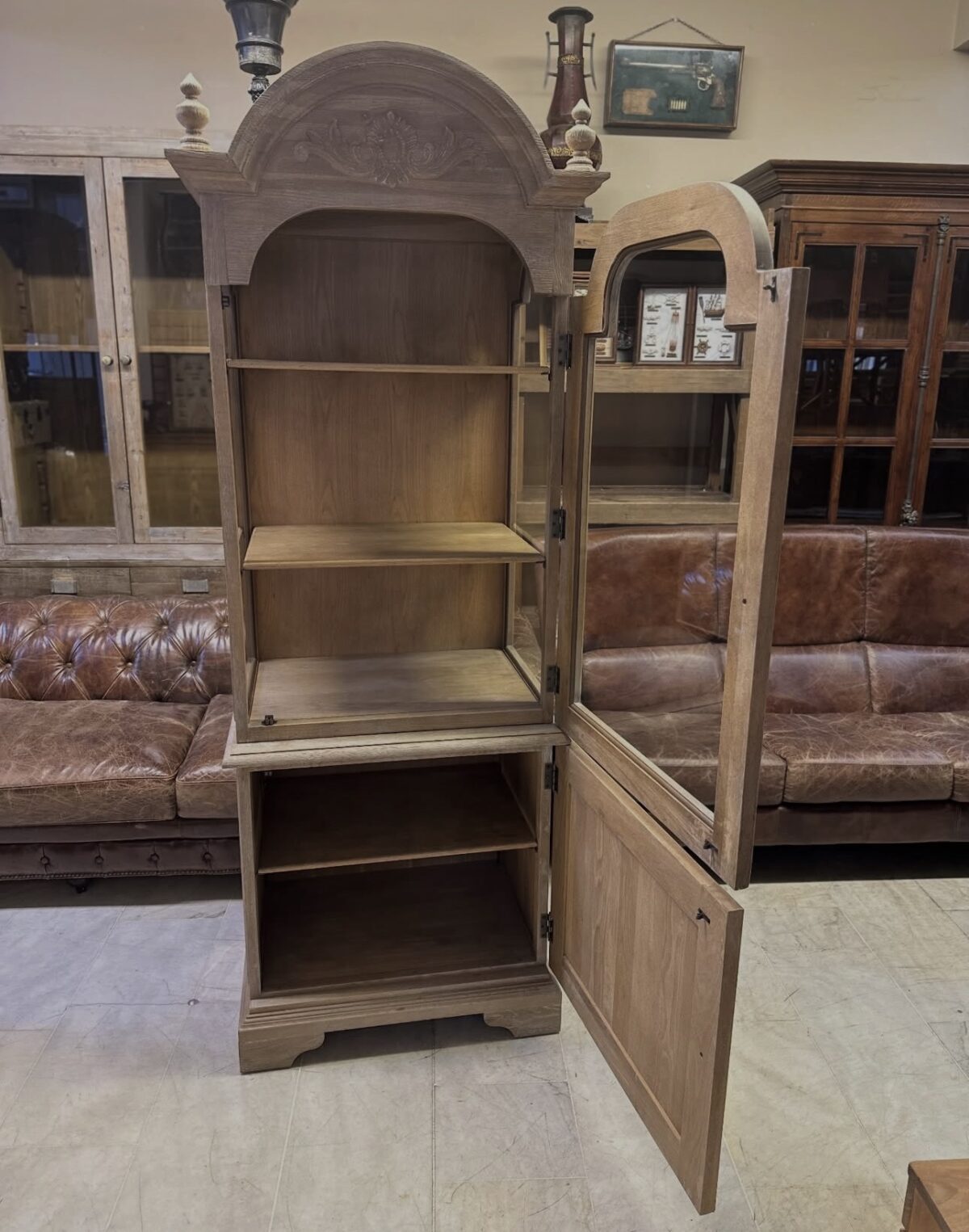 Mudo naturel meşe ağacı büfe - Görsel 2