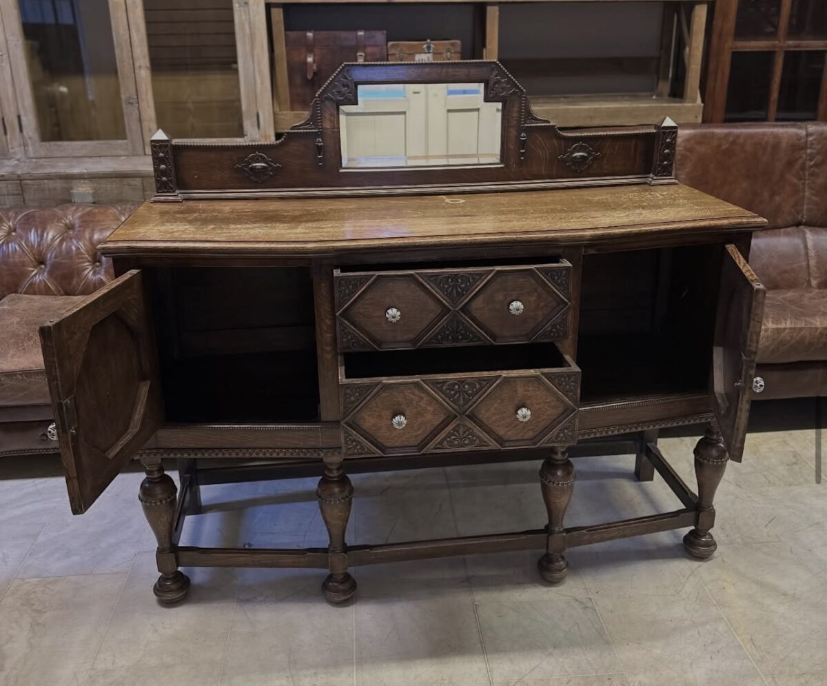 Fransız antika ahşap konsol - Görsel 2