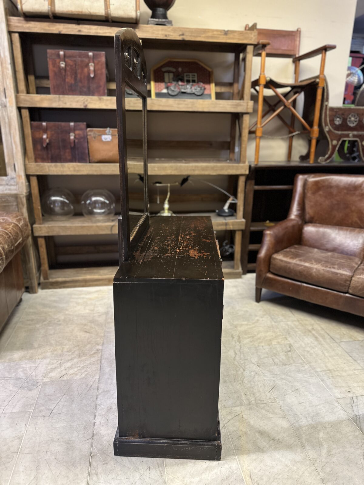 Kervan antik ahşap aynalı konsol - Görsel 4