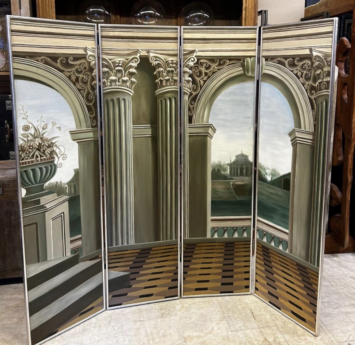 Maithland-Smith ahşap paravan - Görsel 1