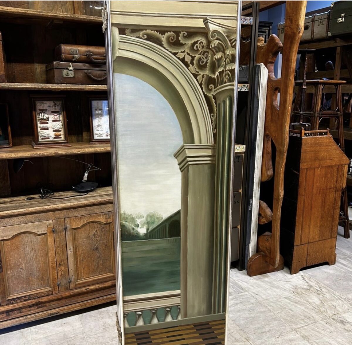 Maithland-Smith ahşap paravan - Görsel 4