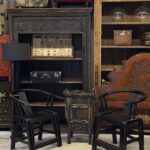 Çin yapımı, yuvarlak sırtlı, bükme ahşap koltuk