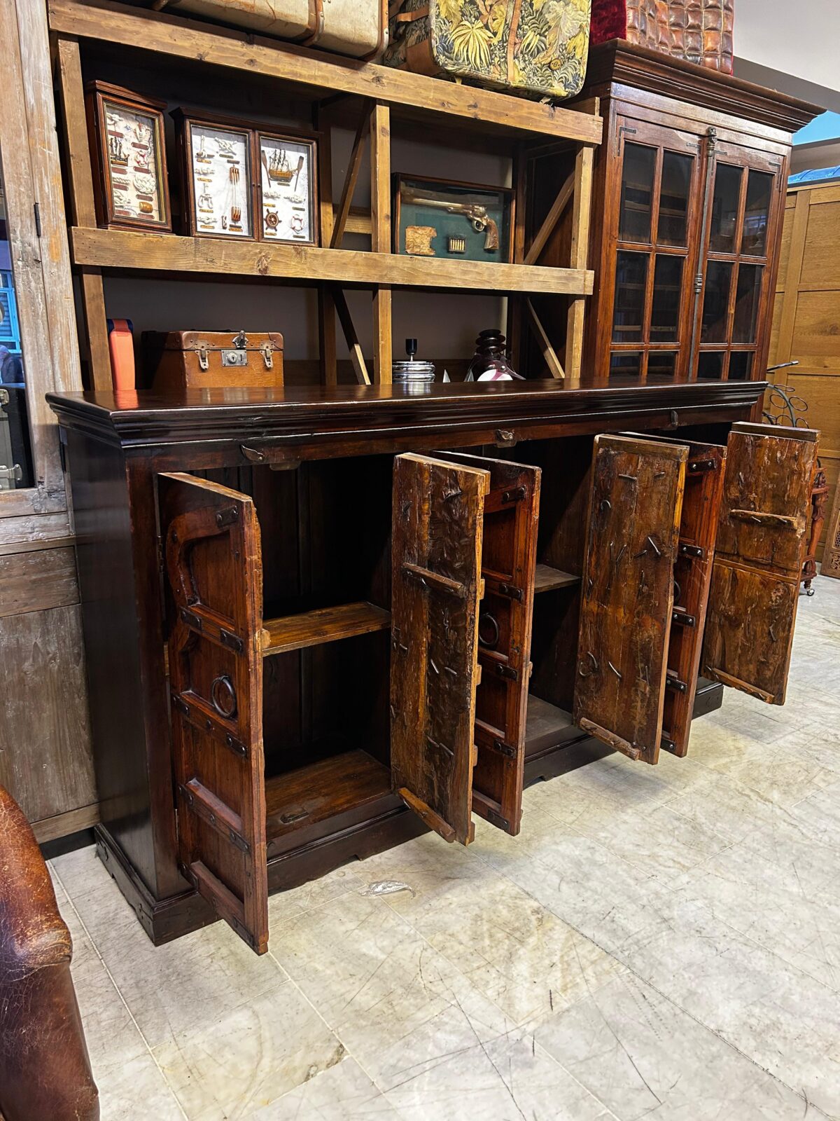 ANTİKA AHŞAP KONSOL - Görsel 4