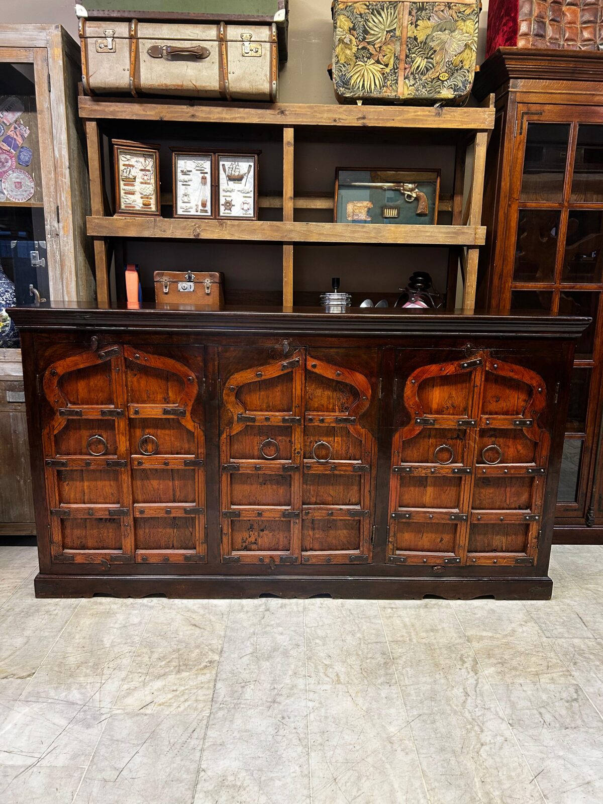 ANTİKA AHŞAP KONSOL - Görsel 1