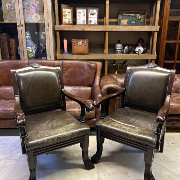 Vintage deri çift berjer