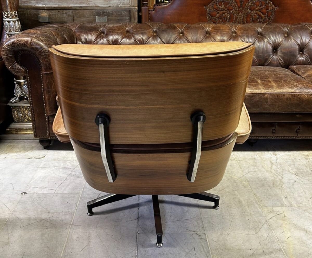 Eames Lounge deri tekli koltuk - Görsel 3