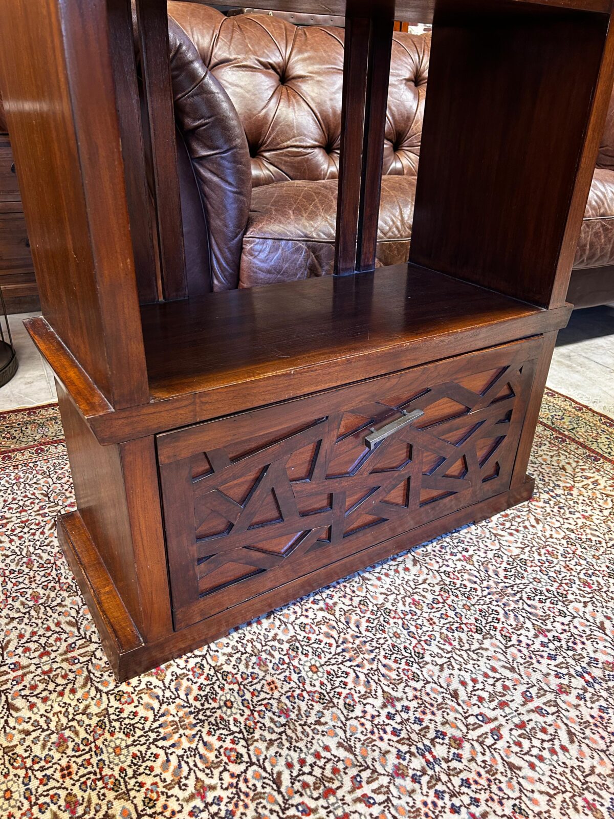 Uzakdoğu ahşap çift kitaplık - Görsel 4