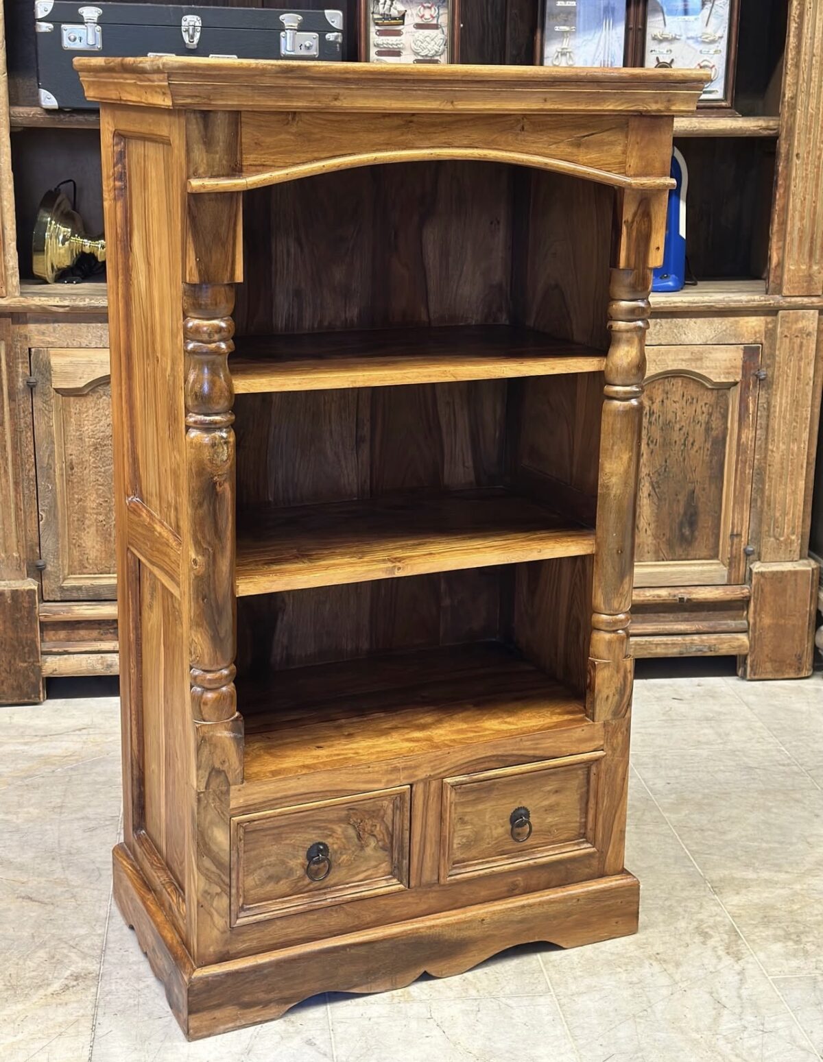 Sisam ağacı kitaplık - Görsel 4