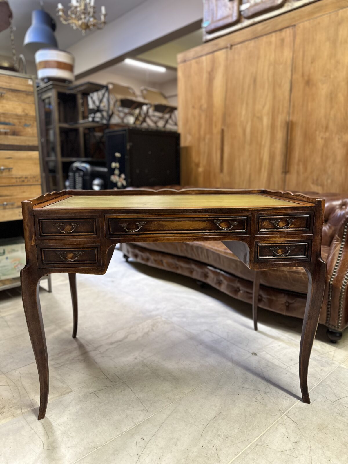 İngiliz ahşap çalışma masası - Görsel 6