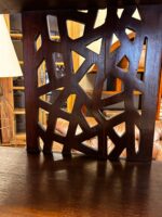 Uzakdoğu ahşap çift kitaplık - Görsel 3