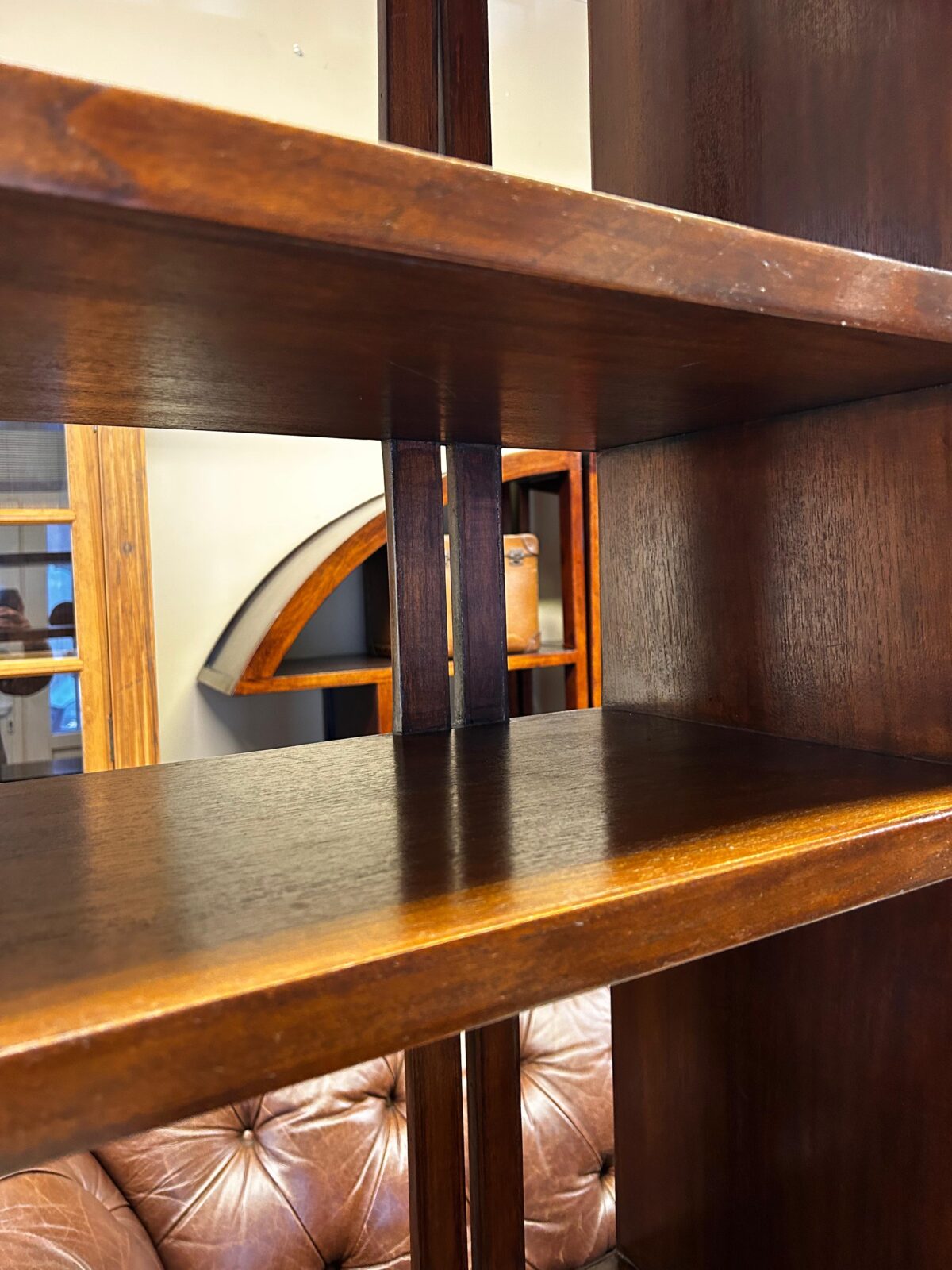 Uzakdoğu ahşap çift kitaplık - Görsel 6