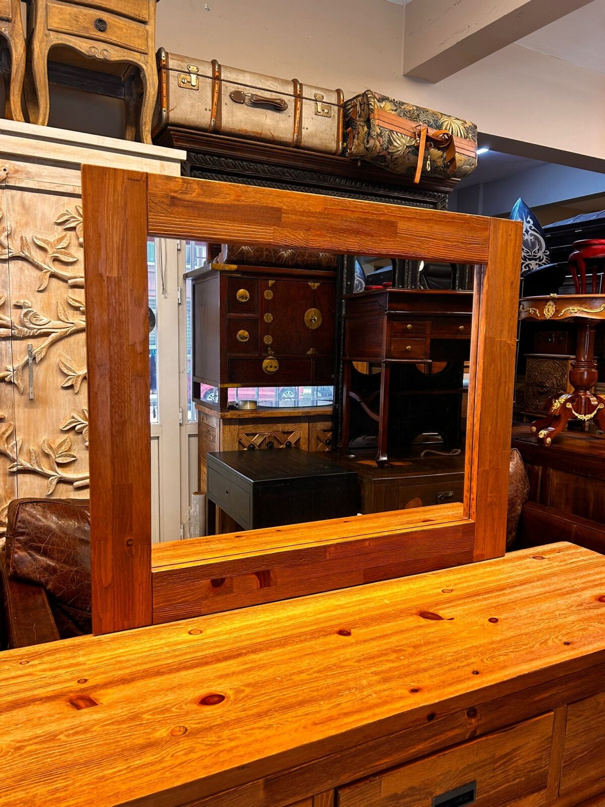 Mudo ahşap aynalı konsol - Görsel 2