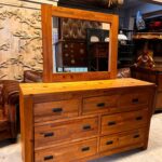 Mudo ahşap aynalı konsol