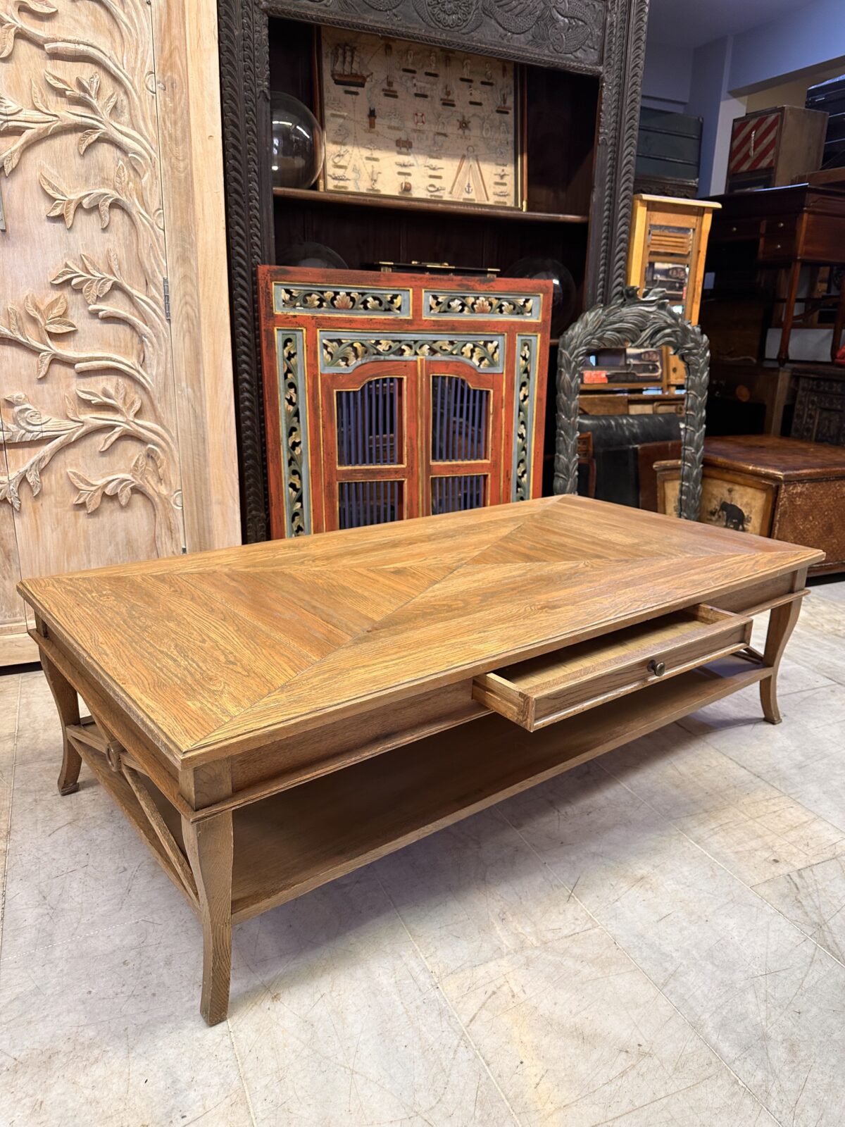 Mudo meşe ağacı orta sehpa - Görsel 1