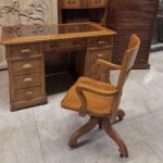 Amerikan ahşap çalışma masası