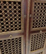 Antika pirinç işlemeli çift kitaplık - Görsel 5